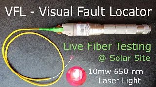 VFL - Visual Fault Locator | Review | Live Fiber Testing | Optical Fiber Connectivity Testing Tool