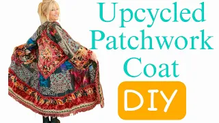 How To Turn an Old Dress Into a Boho Patchwork Coat