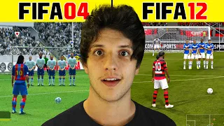 Marco 1 Gol de FALTA em Todos os FIFAS com o Ronaldinho!