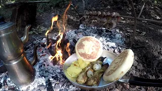 Bıldırcın Çevirme / Fire Roasted Quail.. Must Try /Cooking in the Forest/Cookin in Nature /BUSHCRAFT