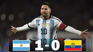 GOLAZO DE TIRO LIBRE DE MESSI! Argentina VS Ecuador [1-0] RESUMEN, HIGHLIGHTS & GOLES