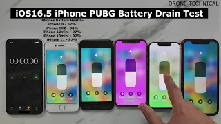 iOS16.5 Full Gaming Battery Drain Test🔥 iPhone 8 vs SE2 vs 11 vs 12mini vs 13mini