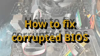How to fix corrupted BIOS using CH341A programmer #ch341a