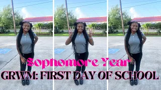 GRWM: FIRST DAY OF SCHOOL *Sophomore Year* || life with lexiss😊