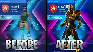 How To TIER UP FAST In Fortnite SEASON 10 | Tier 100 In ONE DAY! (Fortnite Tier Up)