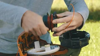 De maaidraad vervangen van een Stihl Autocut 46-2