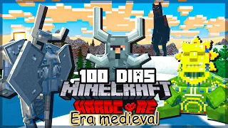 SOBREVIVI 100 DIAS EM UMA ERA MEDIEVAL NO MINECRAFT HARDCORE (VICKY NERD)