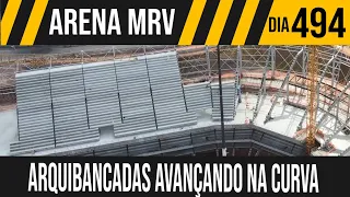 ARENA MRV | 2/6 ARQUIBANCADAS AVANÇANDO NA CURVA | 30/08/2021