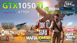 GTX 1050 Ti 4GB - Core i7 4790K - in 15 Games