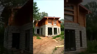 Строится дом в стиле шале