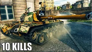 M48A5 Patton Колобанов, 10 фрагов 🌟 World of Tanks лучший бой на ст 10 уровень