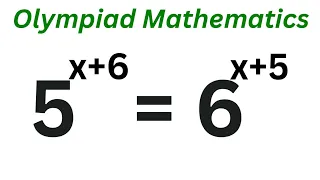 Math Olympiad Question 5^x+6=6^x+5 | This Is Best Trick | Beautiful Exponential Equation...