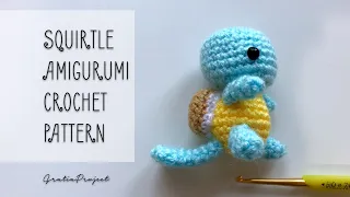 Squirtle Pokemon Amigurumi Crochet Pattern