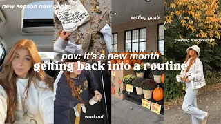 FALL RESET ROUTINE: getting my life back together ♡ healthy habits + reset routine + setting goals
