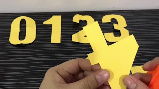 Number Cutting Tutorial 0-9