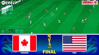 CANADA vs USA | FINAL FIFA WOMEN'S WORLD CUP 2023 | FIFA 23 FULL MATCH | GAMEPLAY PC