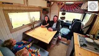 From 200 m² to 12 m² - the family lives in the lovingly converted mobile home