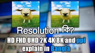 What Is Resolution And PPI || HD FHD UHD 2K 4K 8K Explained In Bangla