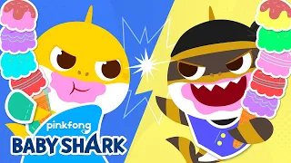 [NEW] This Ice Cream is Mine! | Mischievous Thief Baby Shark | Ten Little Song | Baby Shark Official