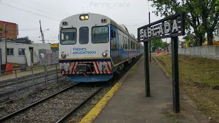 Traslado de coche motor Fiat CAF 593 N°01 x la estación Tablada procedente de Haedo,rumbo R.Escalada