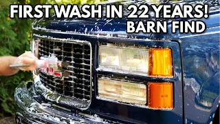 First Wash In 22 Years: Barn Find GMC Pickup Farm Truck Disaster Detail! | Satisfying Restoration