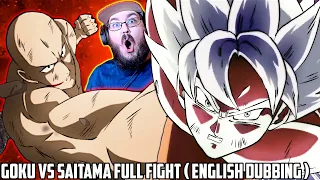 GOKU VS SAITAMA (FULL MOVIE ) l Fan Animation l One Punch Man Vs Dbz (English DUBBING) REACTION!!!