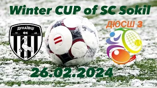 “WINTER CUP OF SC SOKIL-2024”❄️⚽🏆                   ДЮСШ Дунаївці - ДЮСШ 3 (Хмельницький). 26.02.24