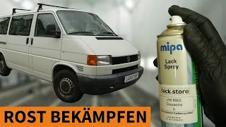 Rost entfernen und mit Sprühdose lackieren am VW T4 | Anleitung | LACKSTORE