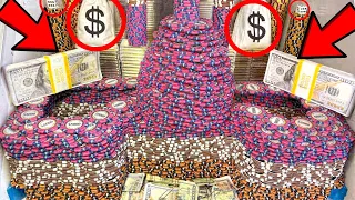 WORLD’S “LARGEST” U.S CAPITOL TOWER CRASH! HIGH LIMIT COIN PUSHER MEGA MONEY RECORD JACKPOT!