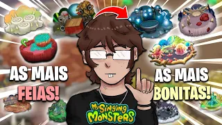 AS ILHAS MAIS FEIAS DO MY SINGING MONSTERS ATÉ AS MAIS BONITAS! | My Singing Monsters