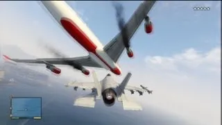 GTA V: Fighter Jet Destruction(5 Star Wanted Level)