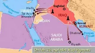 Gulf War Map 1990 - 91