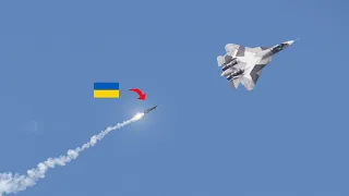 The Russian Su-57 pilot passes out during a Ukrainian air defense missile strike. | ARMA