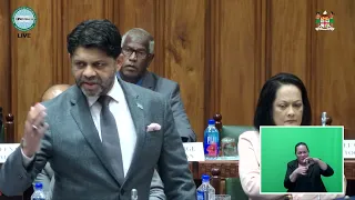 Fijian Attorney-General updates Parliament on the status of the SLA on Fiji Education M.I. System.