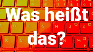 A1, A2, B1, B2, C1, Vokabeln, Was ist das?, Wie sagt man?, How to say in German? auf Deutsch? Was, W