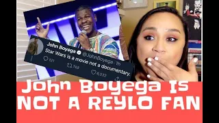 John Boyega Laughs At REYLO in Rise Of Skywalker