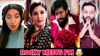 KGF Chapter 2 | Rocky Meets Ramika Sen In PM Office | Face to Face Meeting | Yash, Raveena Reaction