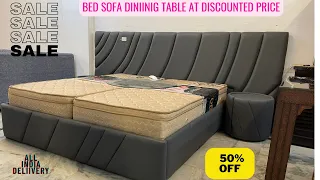 Sofa Bed Chairs Dining Table at Lowest Price in Kirti Nagar Furniture Market Delhi | Flat 50% Off