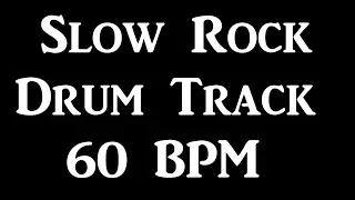 Slow Rock Drum Beat 60 BPM Bass Guitar Backing Drum Track Loop #131