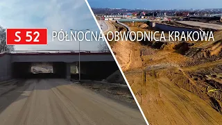 S52 - Północna Obwodnica Krakowa | Węzeł Zielonki/Wiadukt WD-01/ Kładka Pieszo - Rowerowa.