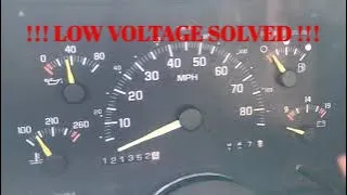 GMC SIERRA CHEVY SILVERADO LOW VOLTAGE (SOLVED)