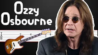 Crazy Train - Ozzy Osbourne Bass Guitar Tabs, Bass Guitar Tutorial