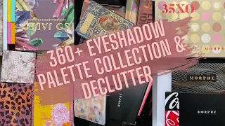 Makeup Declutter Pt. 1 🗑♻️ l 360+ Eyeshadow Collection + Declutter 2022