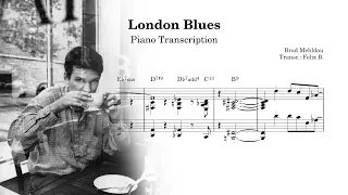 Brad Mehldau // London Blues (Transcription)