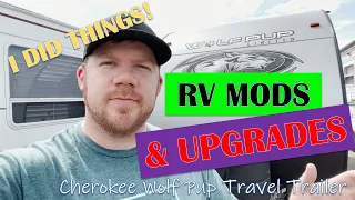 MY RV MODIFICATIONS & UPGRADES 🛠 | Cherokee Wolf Pup 16TS Travel Trailer