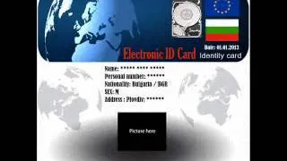 The world's first electronic ID card