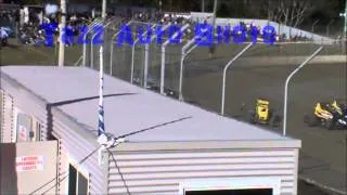 Wingless Sprintcar Crash Latrobe 7/12/13 Bendigo Bank Arena (Latrobe)