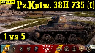 World of Tanks Pz.Kpfw. 38H 735 (f) Replay - 9 Kills 1.1K DMG(Patch 1.7.0)