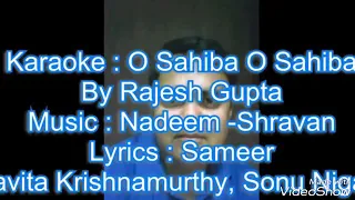 O sahiba o sahiba karaoke for male with female voice