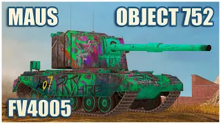 FV4005, Maus & Object 752 • WoT Blitz Gameplay